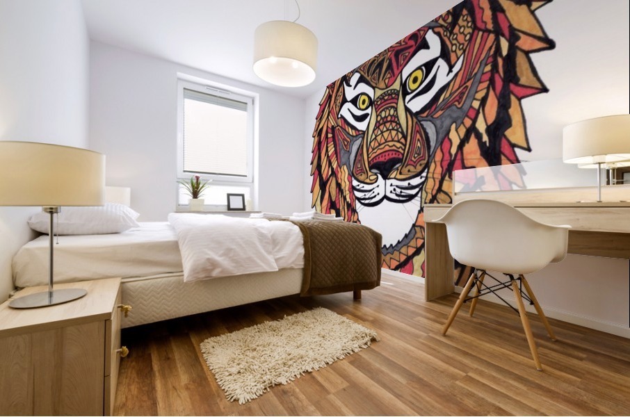 Tiger View Mural print