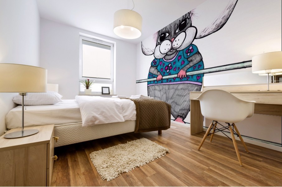 Holding On Tight Mural print
