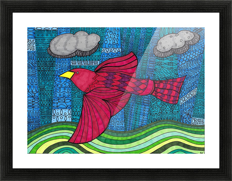 redbird  Picture Frame print