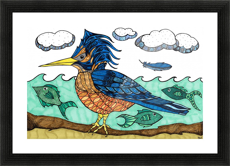 kingfisher  Picture Frame print