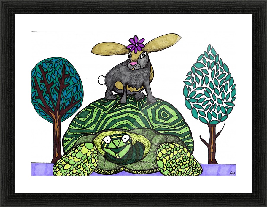 tortoise and hare Picture Frame print