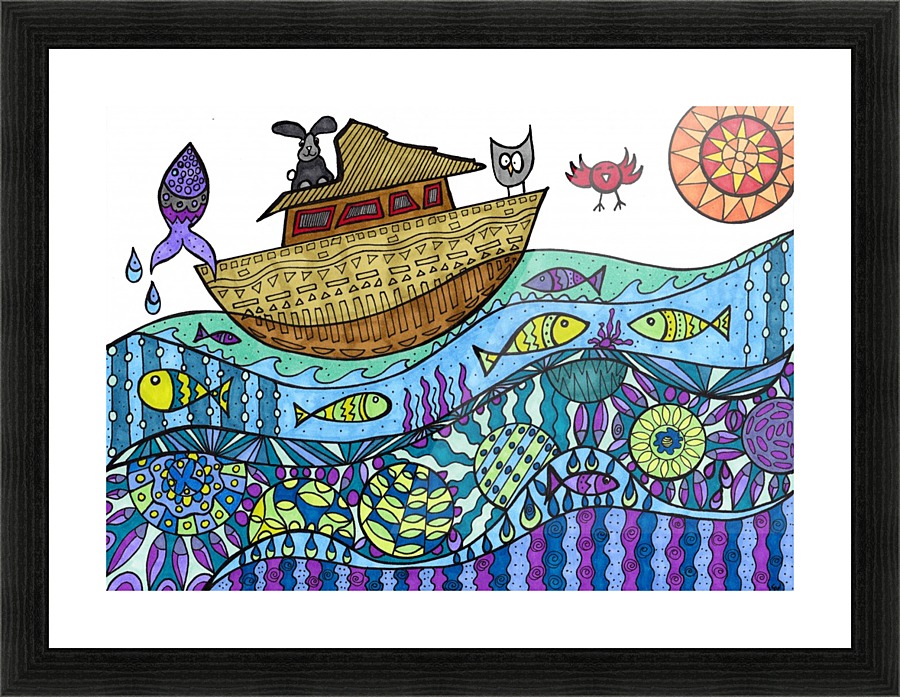 Escaping Noah Picture Frame print