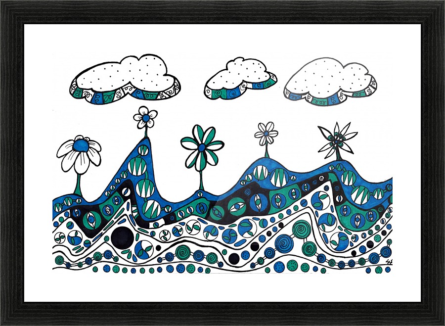 Moonscape Picture Frame print