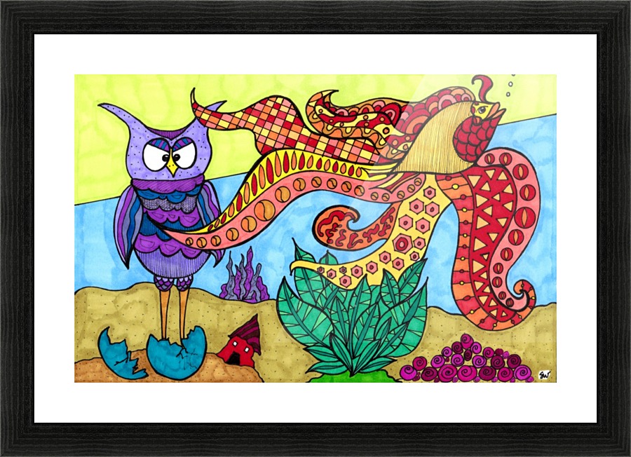 Annoying Goldfish Picture Frame print