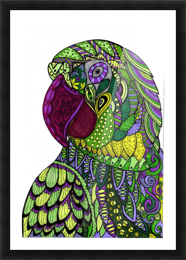 Parroting Picture Frame print