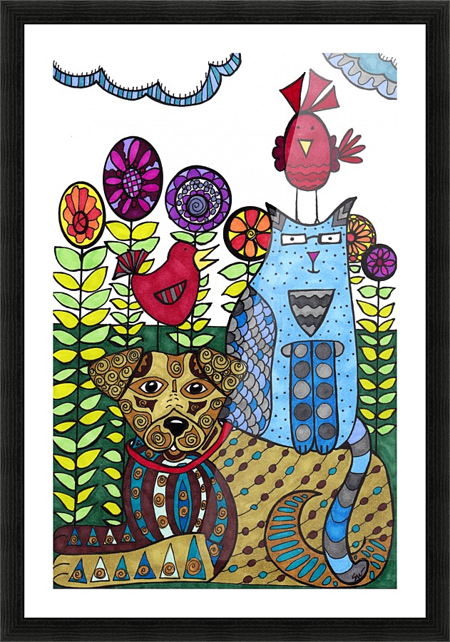 Best Friends 2 Picture Frame print