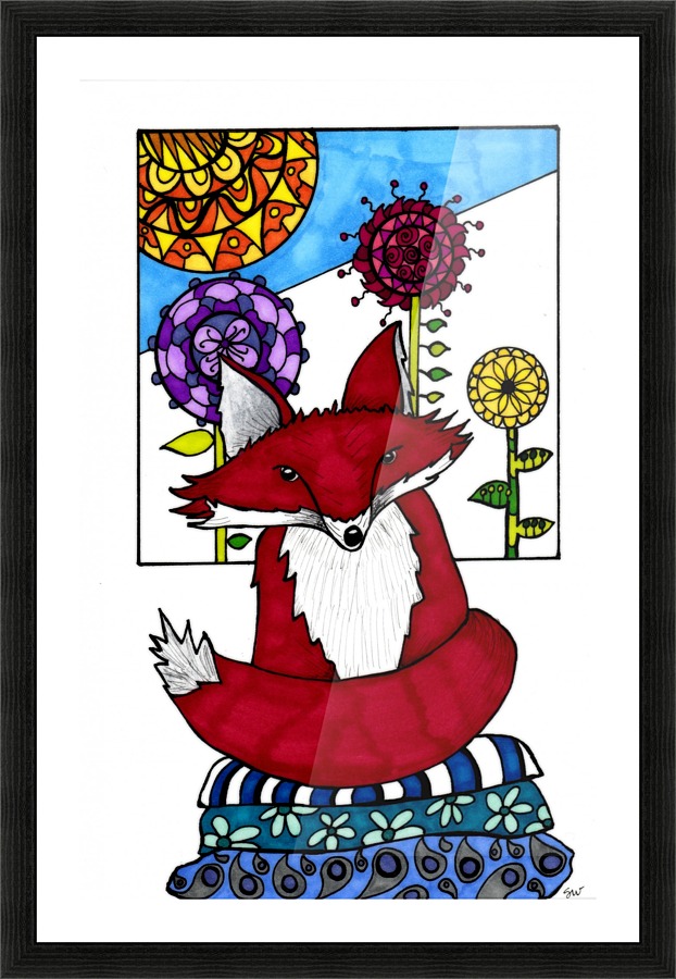 Zen Fox 2 Picture Frame print
