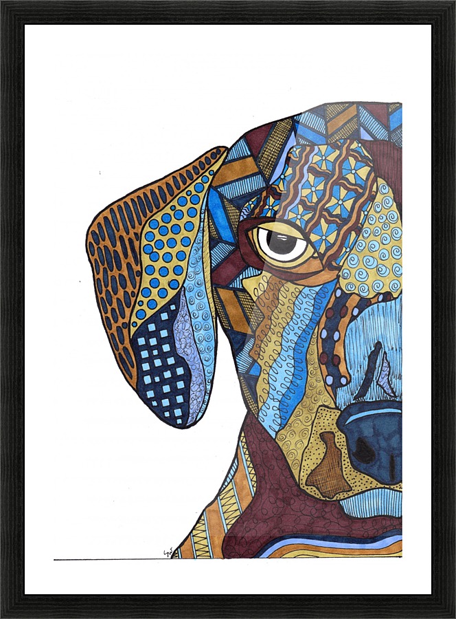 Stare Down Picture Frame print