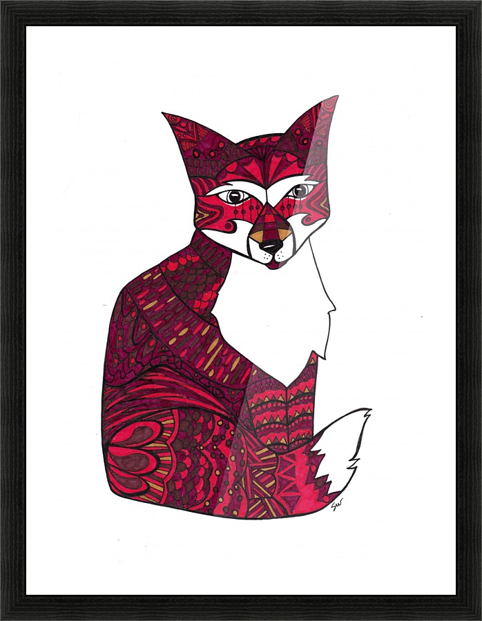 Fox 6 Picture Frame print