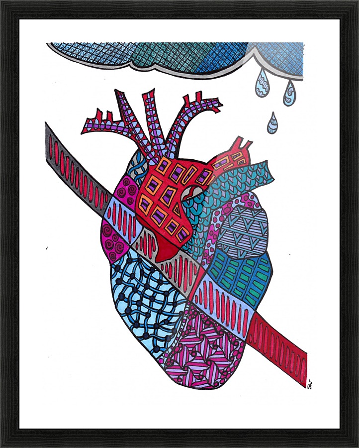 Broken Heart Picture Frame print