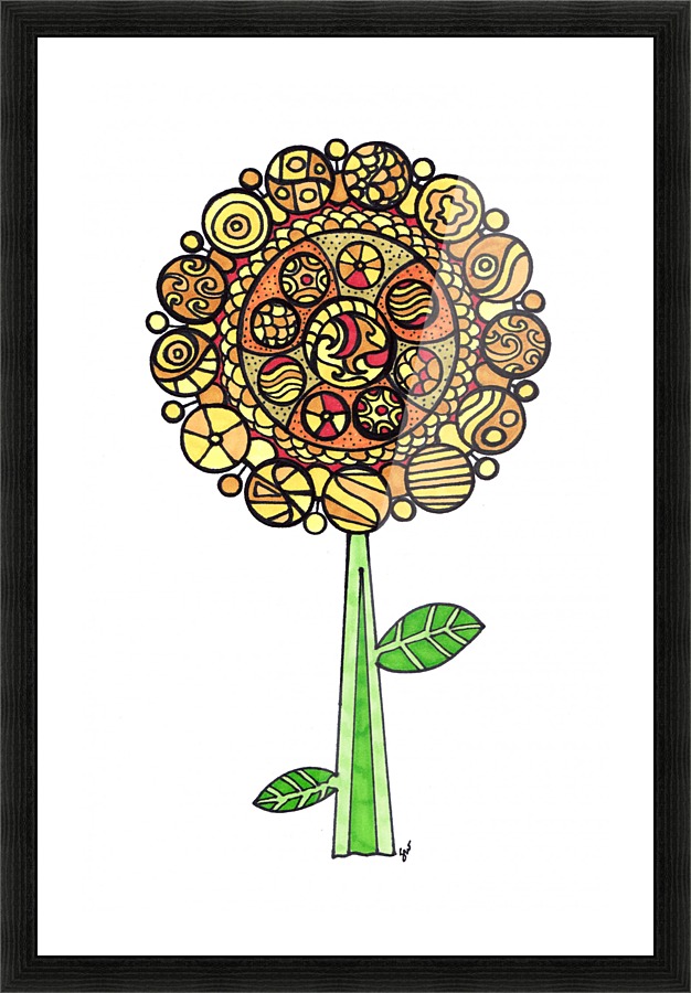Sunflower 2 Picture Frame print