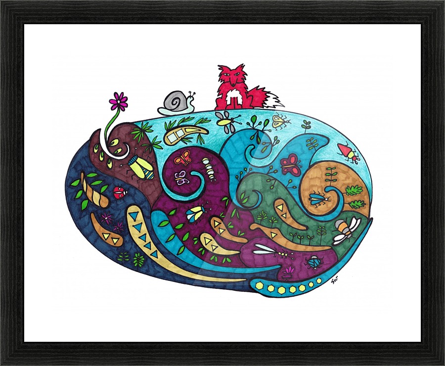 What Lies Beneath Picture Frame print