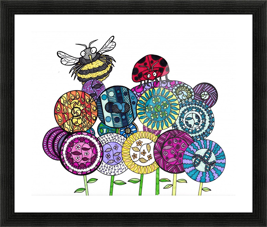 Super Bugs Picture Frame print