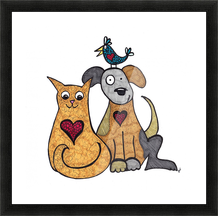 BFFs Picture Frame print