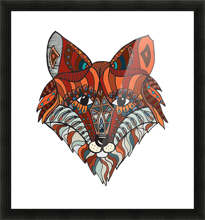 Fox Face Picture Frame print