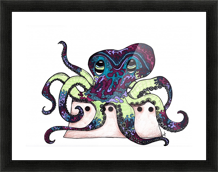 Eight Arms Picture Frame print