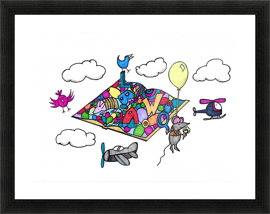 Mouse Adventure Picture Frame print
