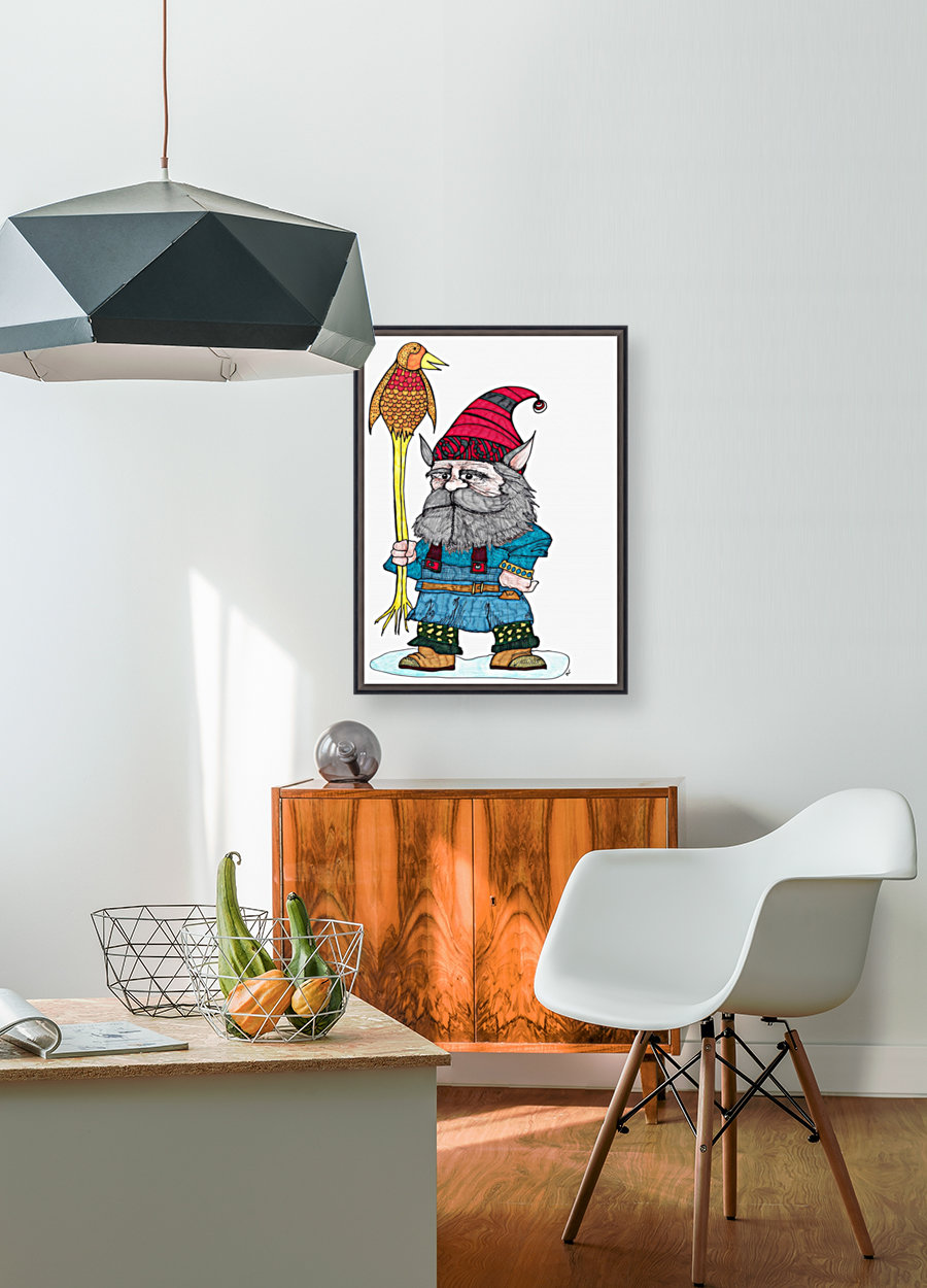 Gnome with Bird Reproduction