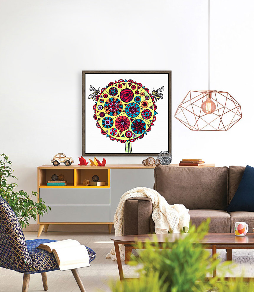 Sunflower abstract Reproduction