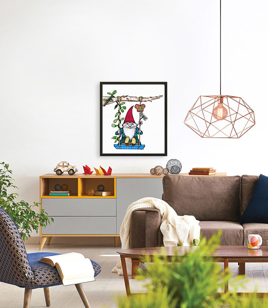 Gnome on a Swing Reproduction
