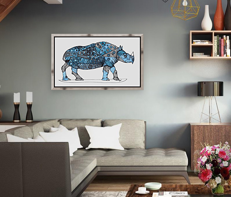 Blue Rhino Reproduction