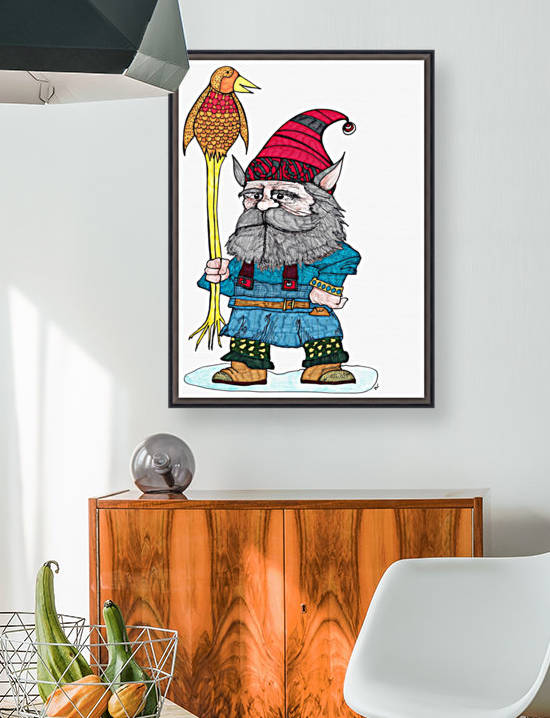 Gnome with Bird by Susan Watson