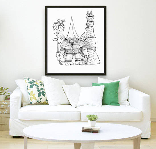 Shakespeare gnome by Susan Watson