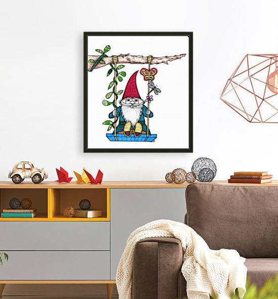 Gnome on a Swing Reproduction