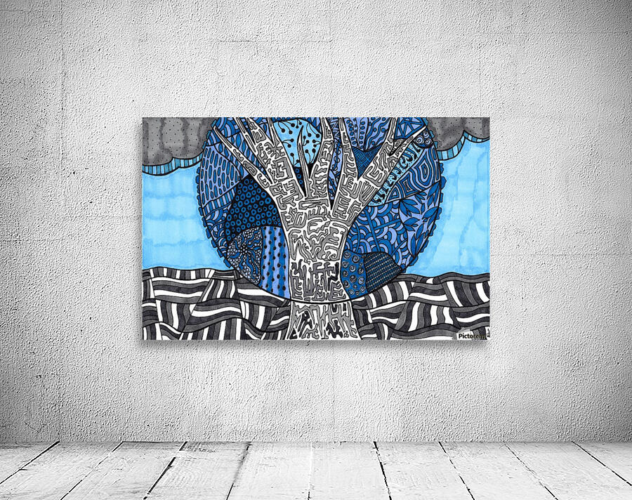 Blue Tree Wall Preview
