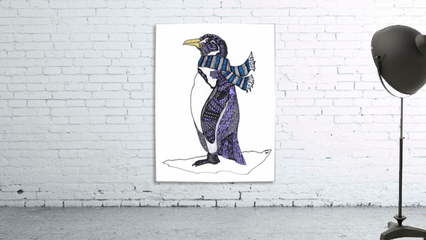 Purple Penguin Wall Preview