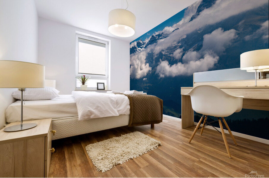 Alp Mountain Tops Mural print