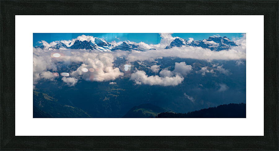Alp Mountain Tops Picture Frame print