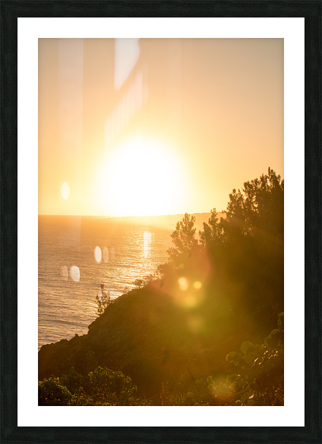 Brilliant sunset Picture Frame print