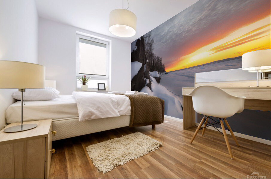Cliff Sunrise Mural print