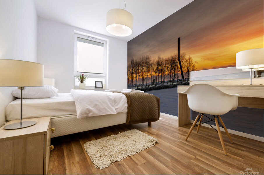 Waterfront Sunrise Mural print