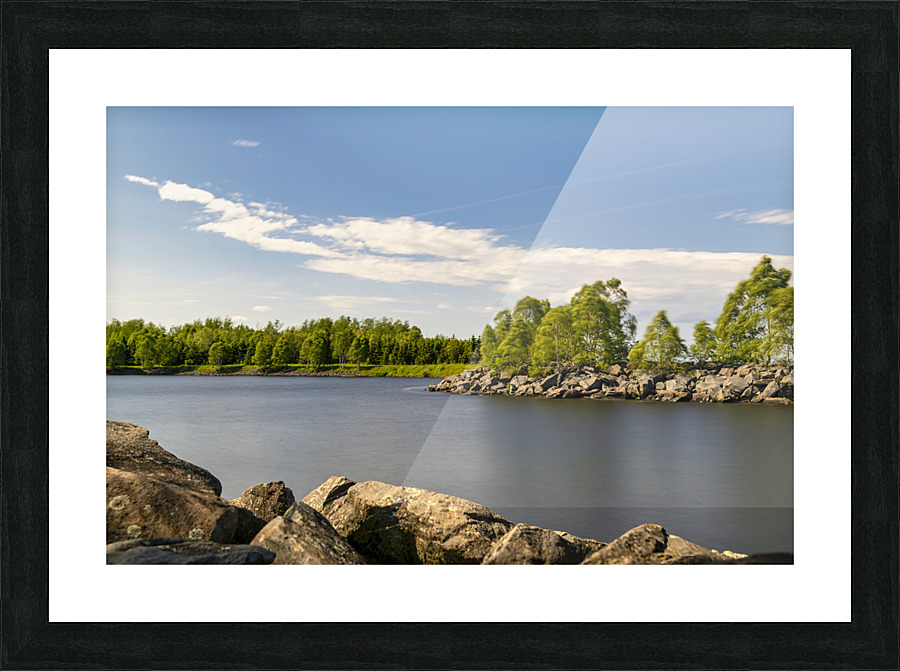 Calm River Picture Frame print