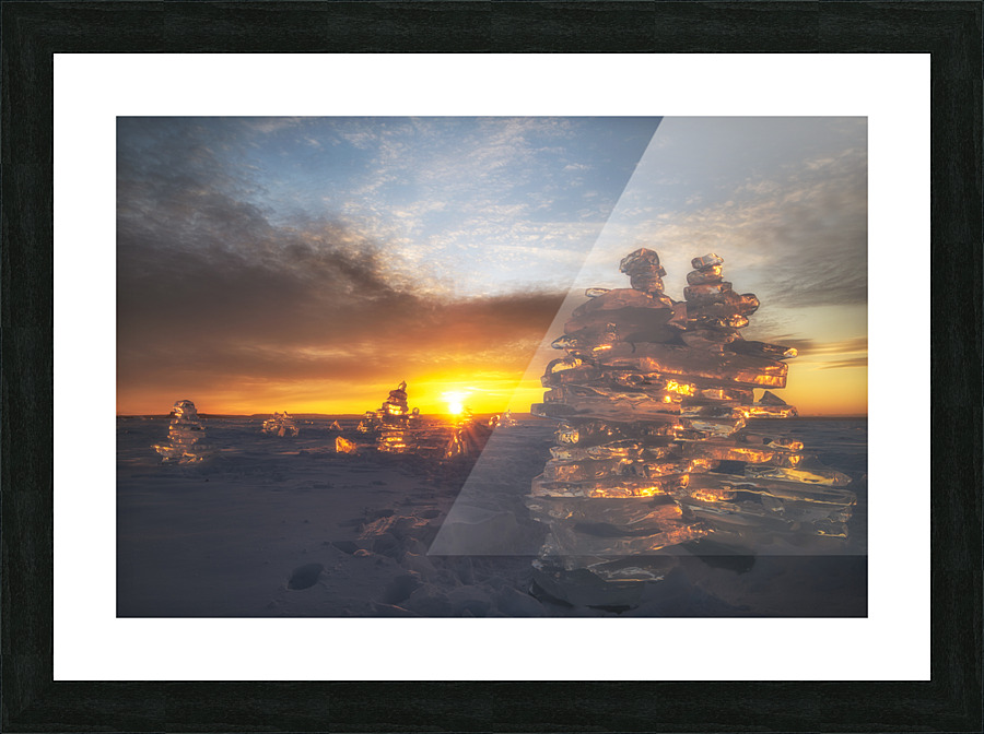 Hot Meets Cold Picture Frame print