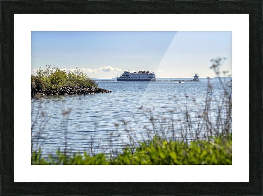 Ocean Navigator Breakwall Picture Frame print