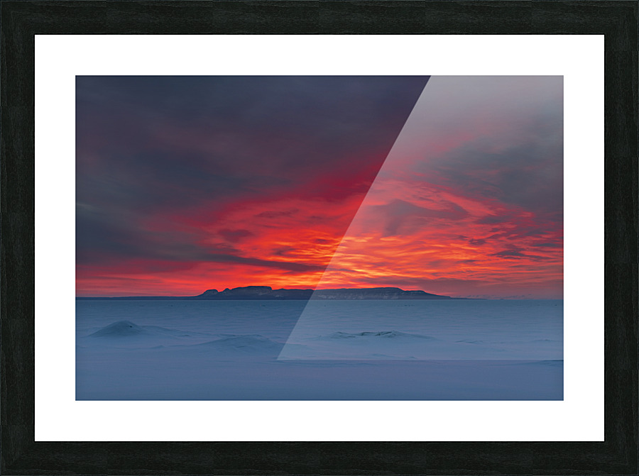 On A Red Sky Picture Frame print