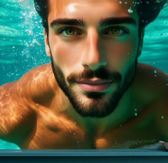 Handsome Turk in Turquoise waters by Emre Jon Ramon