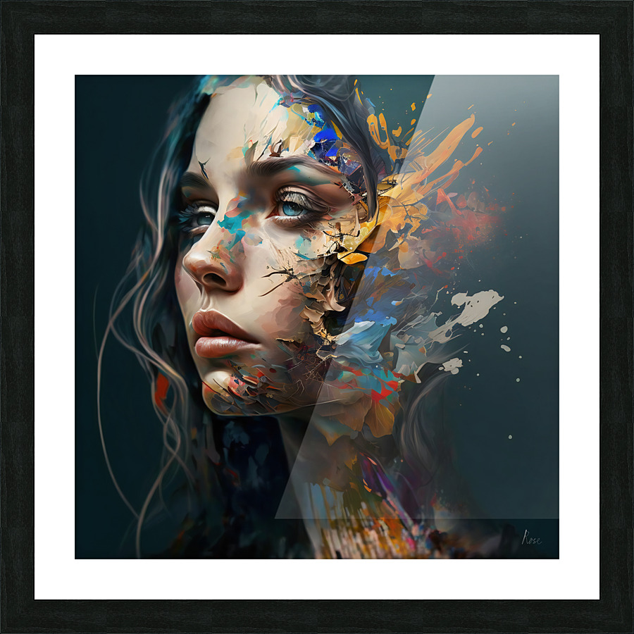 Fractured Mind Picture Frame print