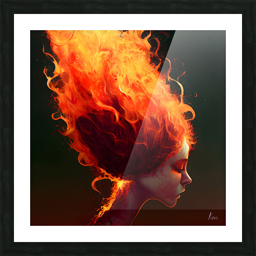 Firey Picture Frame print