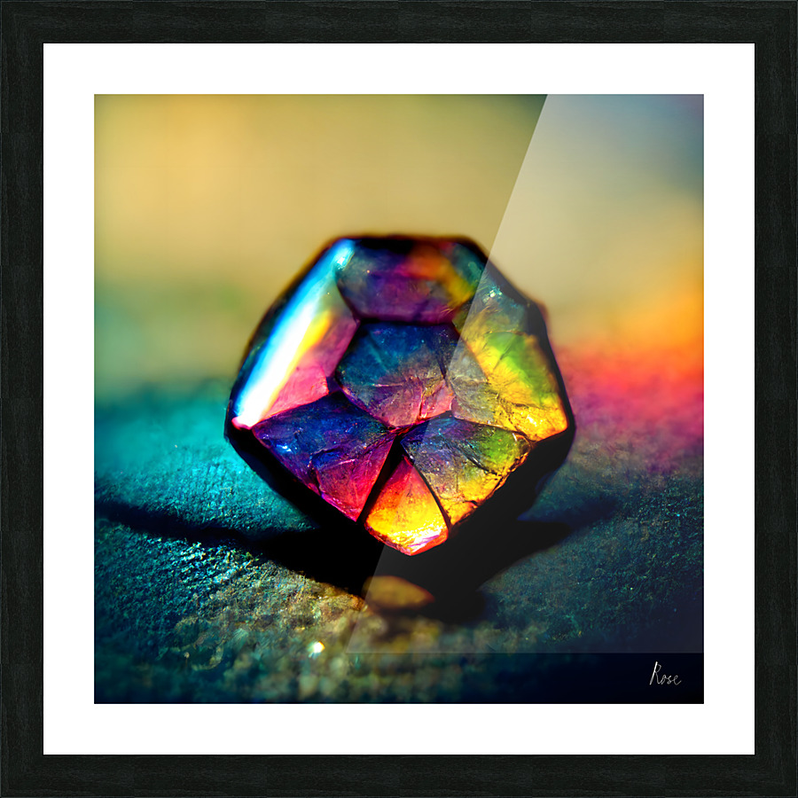 Gemstone Picture Frame print