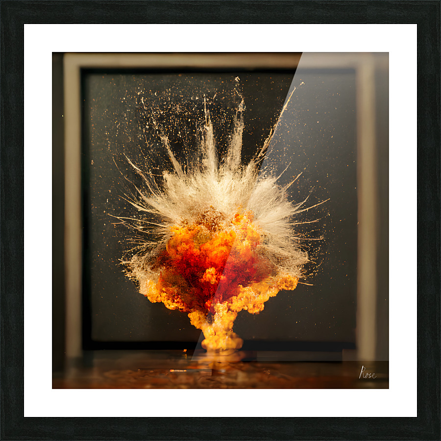 Explosive Diorama Picture Frame print