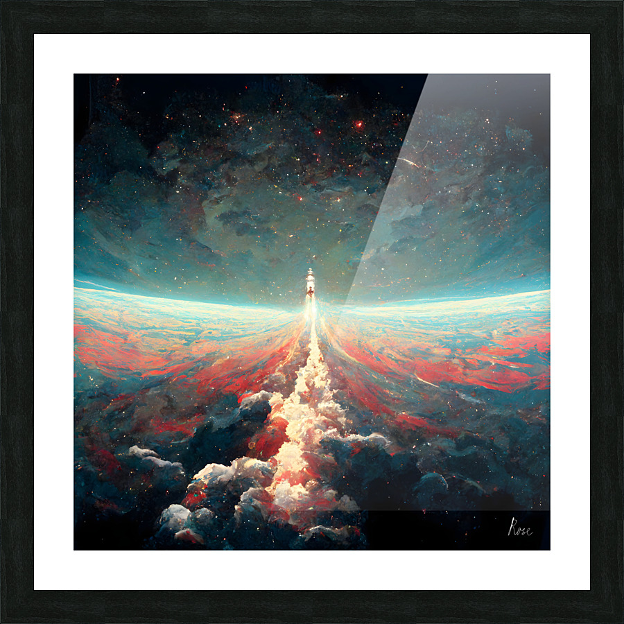 Escape the Clouds Picture Frame print
