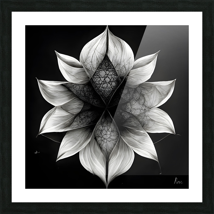 Fractal Rose 3 Picture Frame print