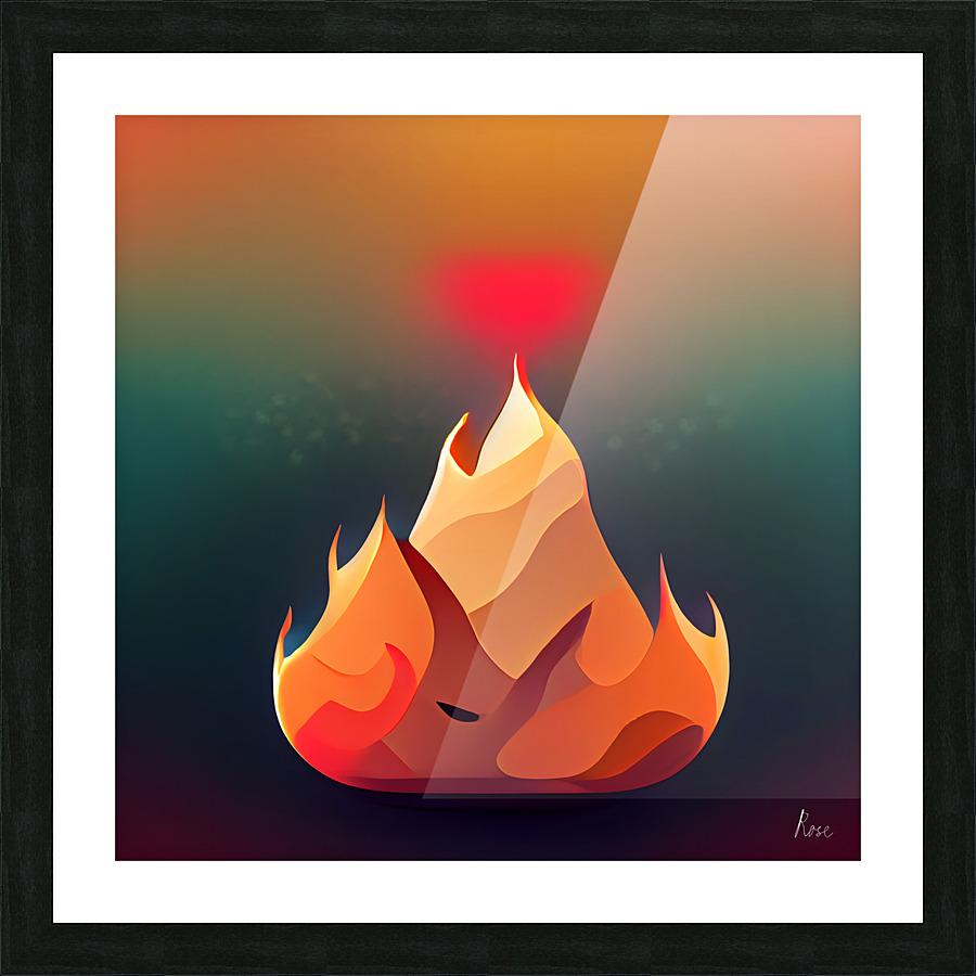 Fire Picture Frame print