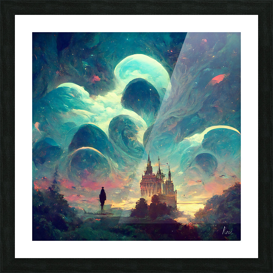 Dreamy Worlds Picture Frame print