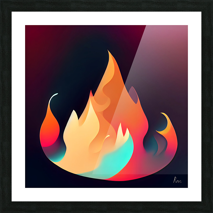 Fire Elemental Picture Frame print
