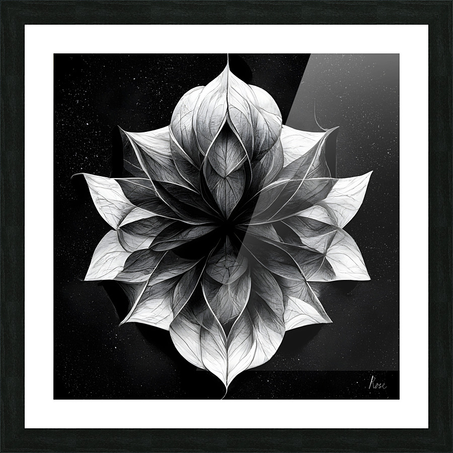 Fractal Rose 2 Picture Frame print